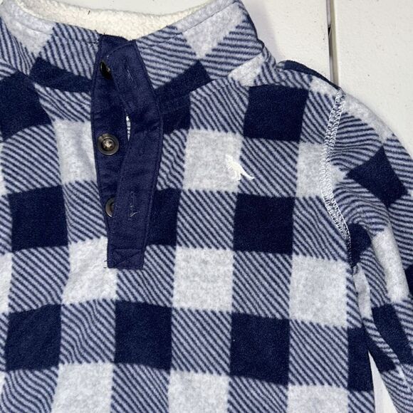 24m carters plaid fleece pullover - Picture 2 of 2